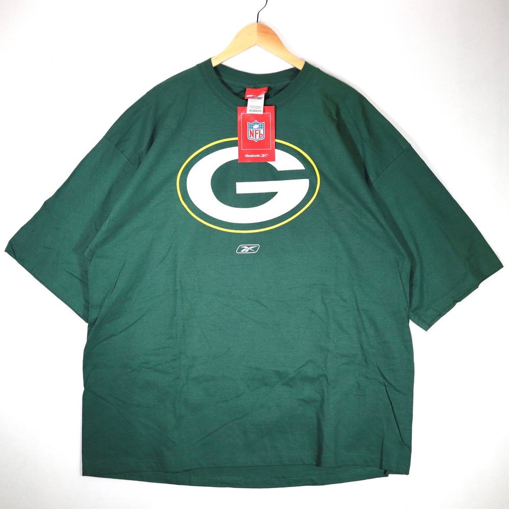 Reebok Green Bay Packers NFL Shirt Mens 2XL XXL Tee Game Day NWT Green R200A
